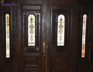 شیشه تزیینی درب