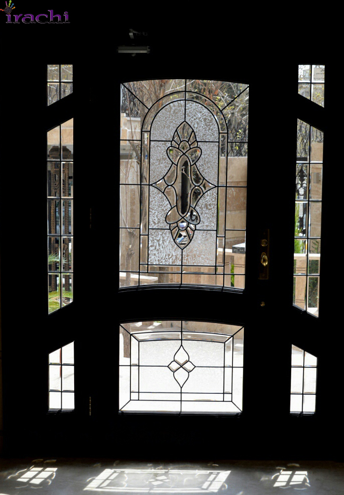 شیشه تزیینی درب