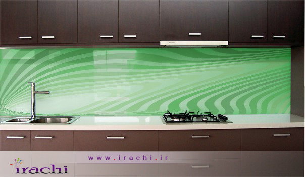 شیشه مابین کابینت