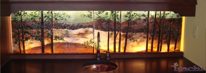 کاشیهای شیشه ای طرحدار