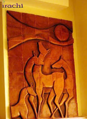 سفال نقش برجسته