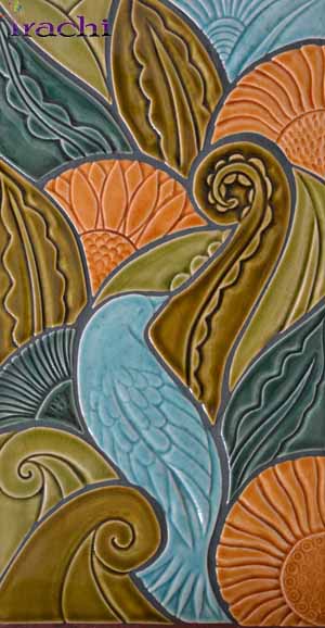 سفال نقش برجسته