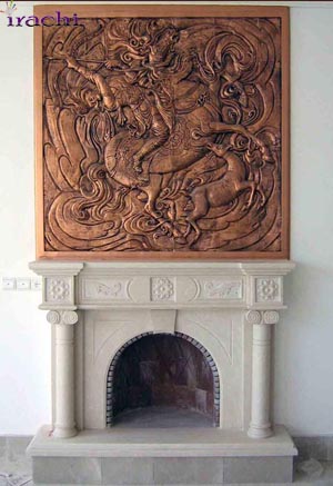 سفال نقش برجسته