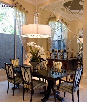 آینه تراشدار دیواری