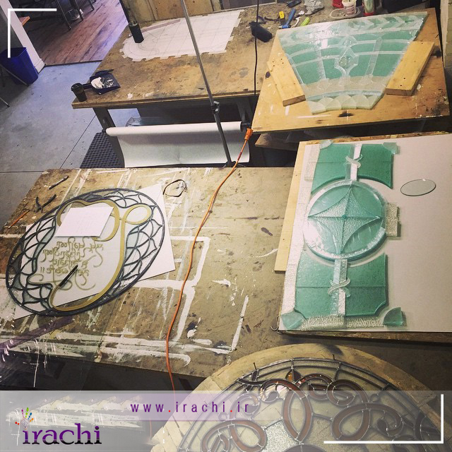 شیشه های رنگی