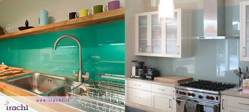 شیشه مابین کابینت