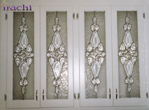 شیشه درب کابینت