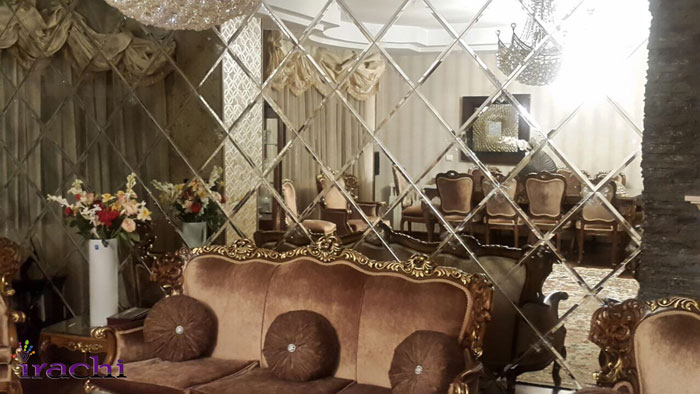 آینه تراش خورده لوزی