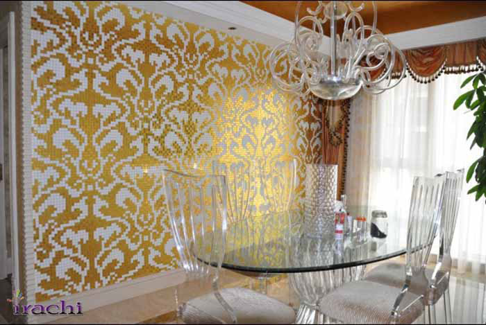 کاشی شیشه ای طلا