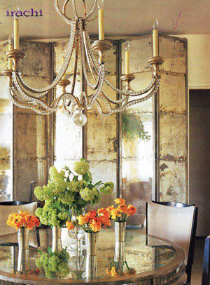 آینه آنتیک و کهنه کاری