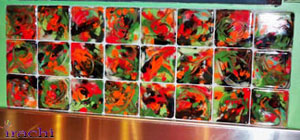 کاشی شیشه ای طرحدار