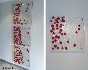 کاشی شیشه ای طرحدار