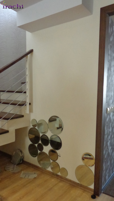 نصب آینه تراشدار دایره ای برجسته