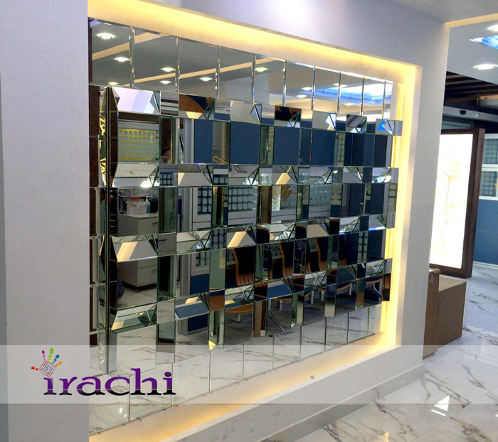 ساخت و نصب آینه حجمی روی دیوار