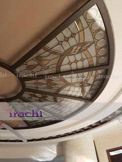 Building decorative glassy bright ceiling