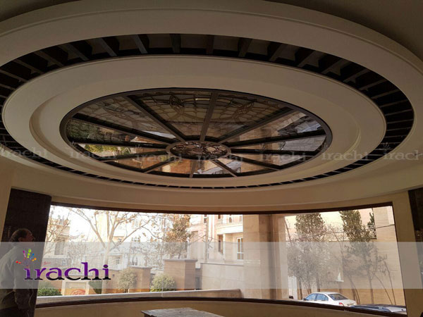 Building decorative glassy bright ceiling