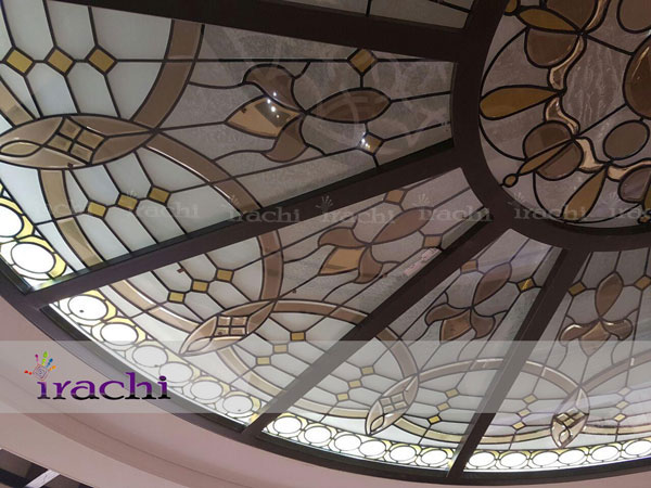 Building decorative glassy bright ceiling