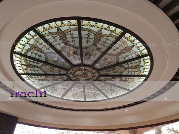 Building decorative glassy bright ceiling