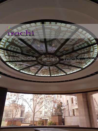 Building decorative glassy bright ceiling