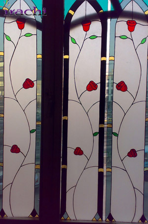 شیشه تزیینی پنجره