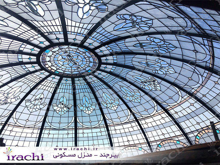 گنبدهای شیشه ای تزئینی استین گلس و تیفانی