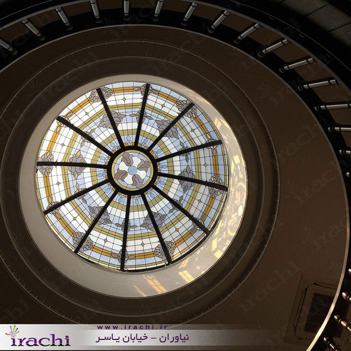 گنبدهای شیشه ای تزئینی استین گلس و تیفانی