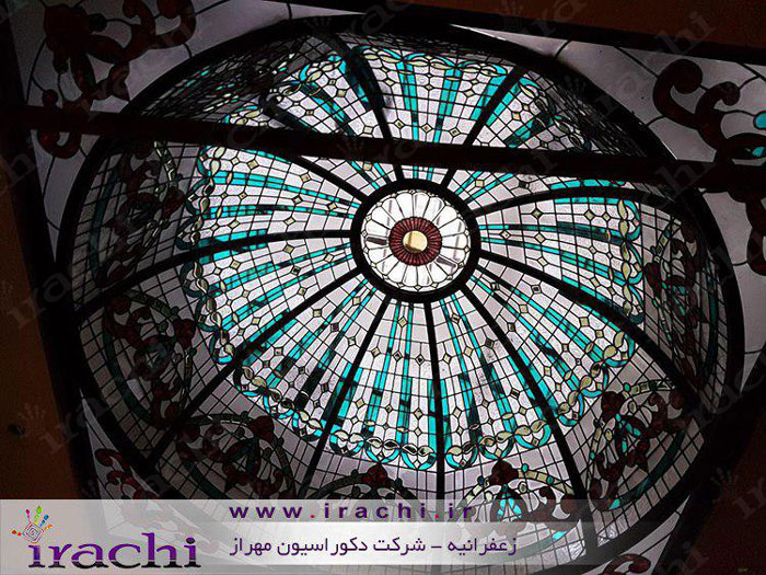 گنبدهای شیشه ای تزئینی استین گلس و تیفانی