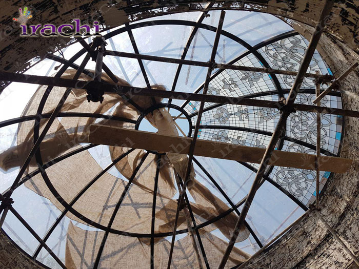 ساخت گنبد شیشه ای تیفانی