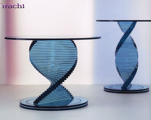 دکوراسیون شیشه های خم